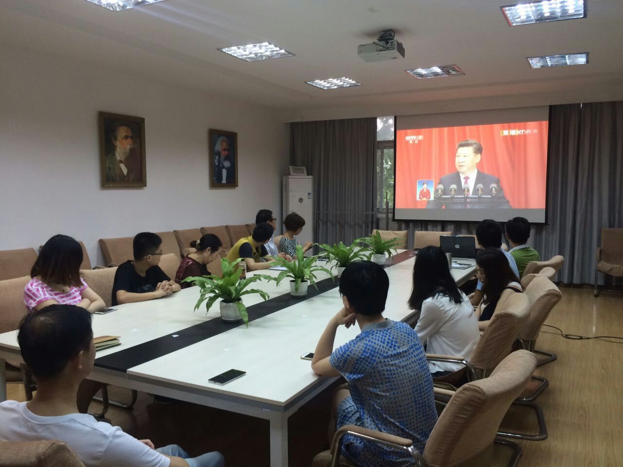 【两学一做】beat365英国官网网站组织观看建党95周年庆祝大会